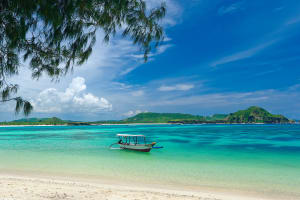 Lombok Boat in Lombok Lagoon