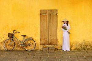 Vietnam Woman in traditional dress