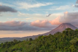 Costa Rica Arenal Volcano at Sunrise in Costa Rica