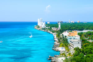 Cozumel Aerial view of Cozumel