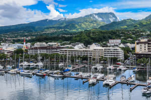 Tahiti Marina on Island of Tahiti