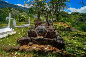 The Marquesas Paul Gaugin grave, Hiva Oa Island, Marquesas