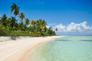 Tikehau Quiet beach on Tikehau Atoll
