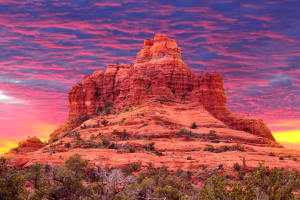 Sedona Bell Rock at Sunset