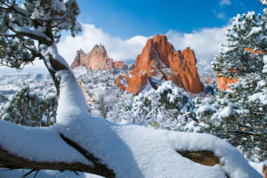 Colorado Springs Winter at the Garden of the Gods