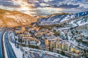 Vail & Beaver Creek Aerial Skyline View