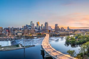 Minneapolis Downtown Skyline of Minneapolis