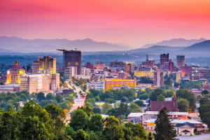 North Carolina Skyline View of Asheville