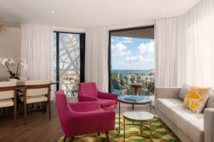 The Fives Downtown Hotel & Residences Two Bedroom Living Area