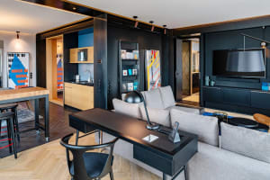 Andaz Munich Schwabinger Tor, by Hyatt Suite Living Room