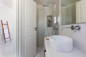 Ammothines Cycladic Suites Deluxe Sea View Suite Bathroom