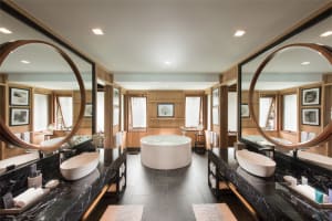 Conrad Bora Bora Nui Overwater Villa Bathroom