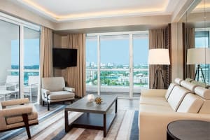 Conrad Fort Lauderdale Beach Suite Living Area