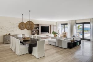 Aurora Anguilla Resort & Golf Club Villa Living and Dining Room