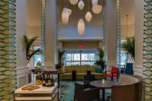 Hilton Garden Inn Daytona Beach Oceanfront Lobby