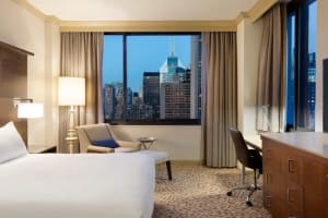 Hilton New York Times Square Guestroom