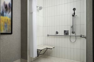 Hotel Centro Sonoma Wine Country, Tapestry Collection Hilton Accessible bathroom With Roll-in-Shower