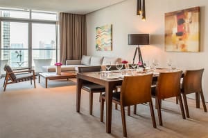 InterContinental Dubai Marina Living Dining Area