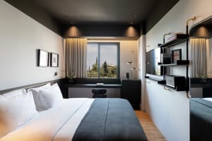 The Modernist Athens guestroom