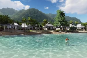 Niu Beach Hotel Moorea lagoon