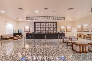 Ocean Blue & Sand Front Desk