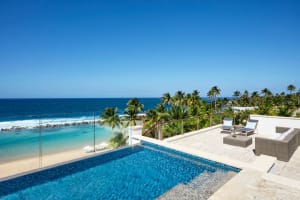 Residences at Dorado Beach, a Ritz-Carlton Reserve plunge pool and patio with views in Puerto Rico