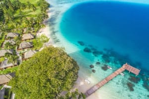 Hotel Le Mahana Huahine Aerial