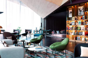 Renaissance Warsaw Airport Hotel Lobby Library
