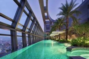 Hilton Taipei Sinban Rooftop Infinity Pool