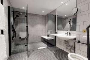 voco Manchester - City Centre Wheelchair Accessible Bathroom