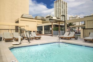 Aston Waikiki Beach Tower Main Pool Deck