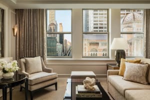 Waldorf Astoria New York Park Avenue Premier One Bedroom Suite Living Space