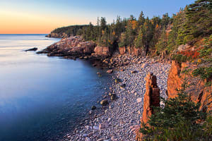 Bar Harbor & Acadia National Park Maine coastline