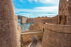 Dubrovnik Old town and harbor of Dubrovn