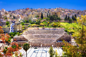 Middle East Jordan Amman Roman Theater