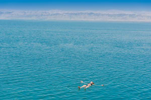 Dead Sea Floating on the Dead Sea