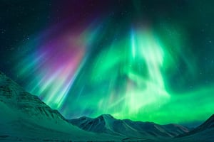 Alaska Aurora Borealis In Fairbanks