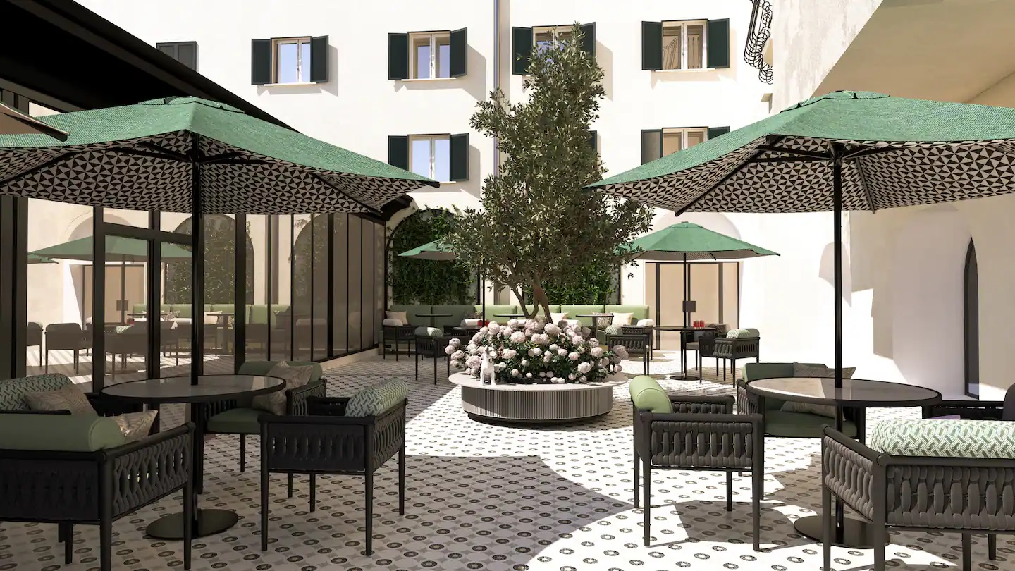 Anglo American Hotel Florence, Curio Collection by Hilton Patio