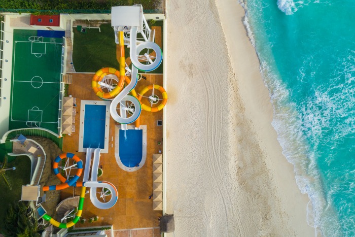 Crown Paradise Club Cancun Aerial View