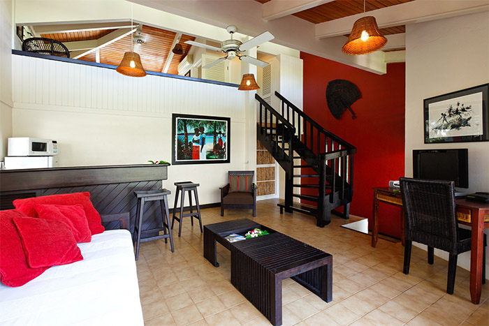 Musket Cove Island Resort & Marina, Fiji Garden Villa Lounge