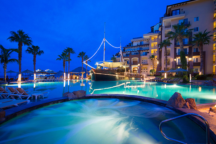 Villa del Arco Beach Resort & Spa Pool Night