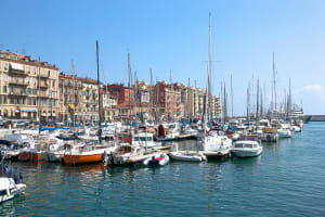 Boats in Nice harbor