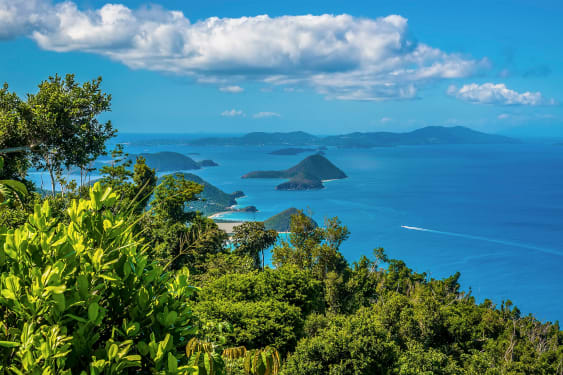 View of Jost Van Dyke, British Virgin Islands