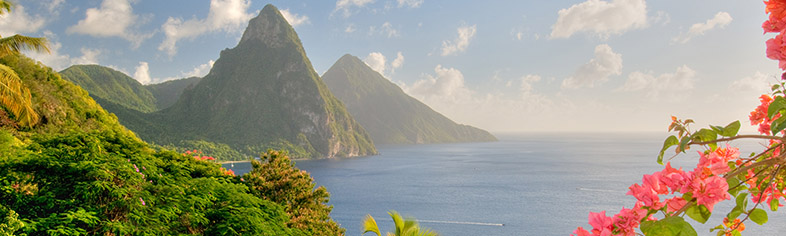 St Lucias Twin Pitons