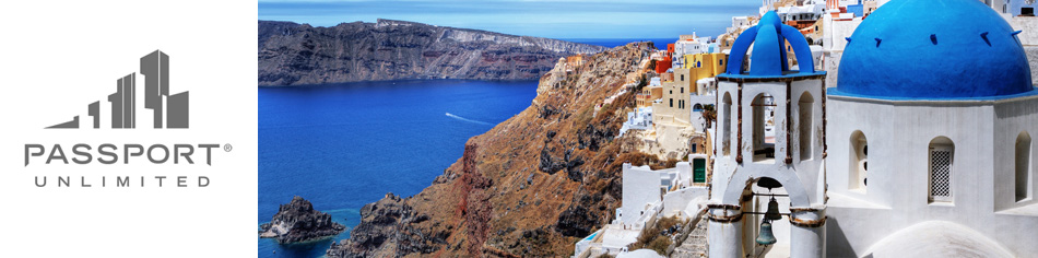 Cliffside houses in Santorini, Greece