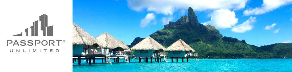 Overwater bungalows, Bora Bora, Tahiti