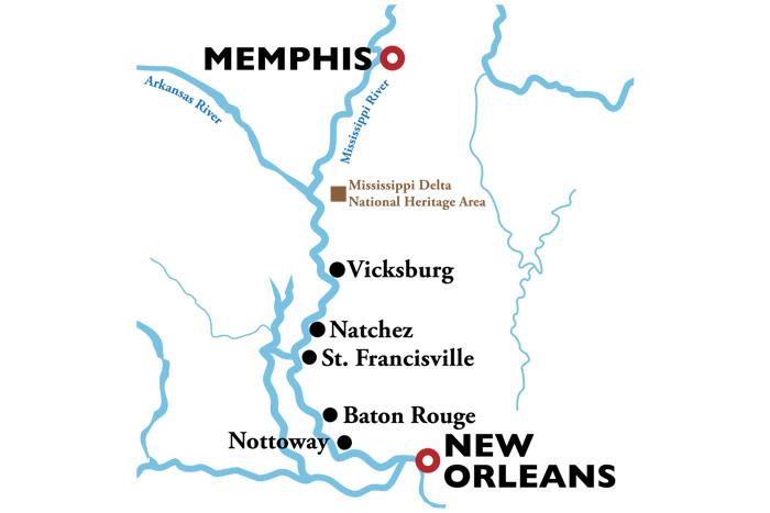 Map Memphis To New Orleans - Calendrier 2021